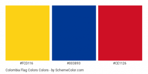 Colombia Flag Colors Hex Rgb Cmyk Codes Cafe De Colombia Wiesbaden